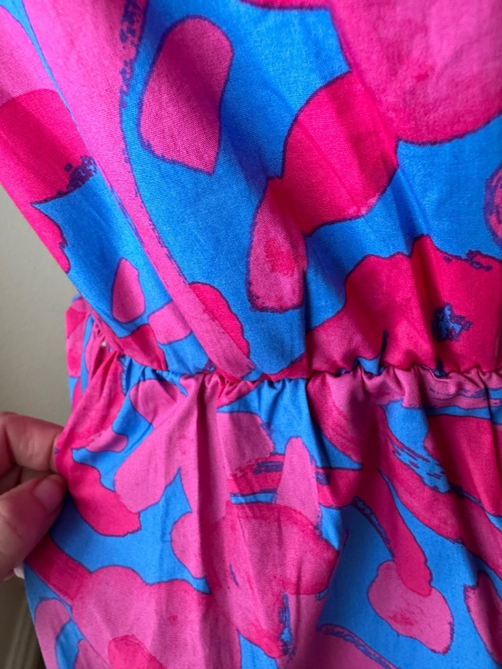Avara Pink and Blue Dress size S - Picture 4 of 6